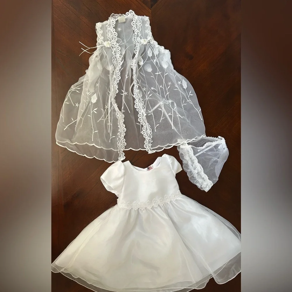 SABALAND Elegant White Lace Kids Costume  SIZE XL